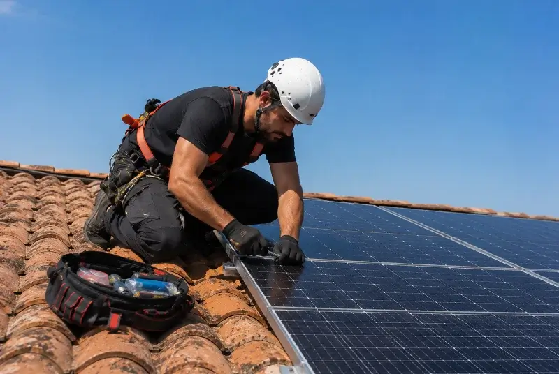 Maintenance et monitoring de panneaux solaires à Saint-Clément-de-Vers